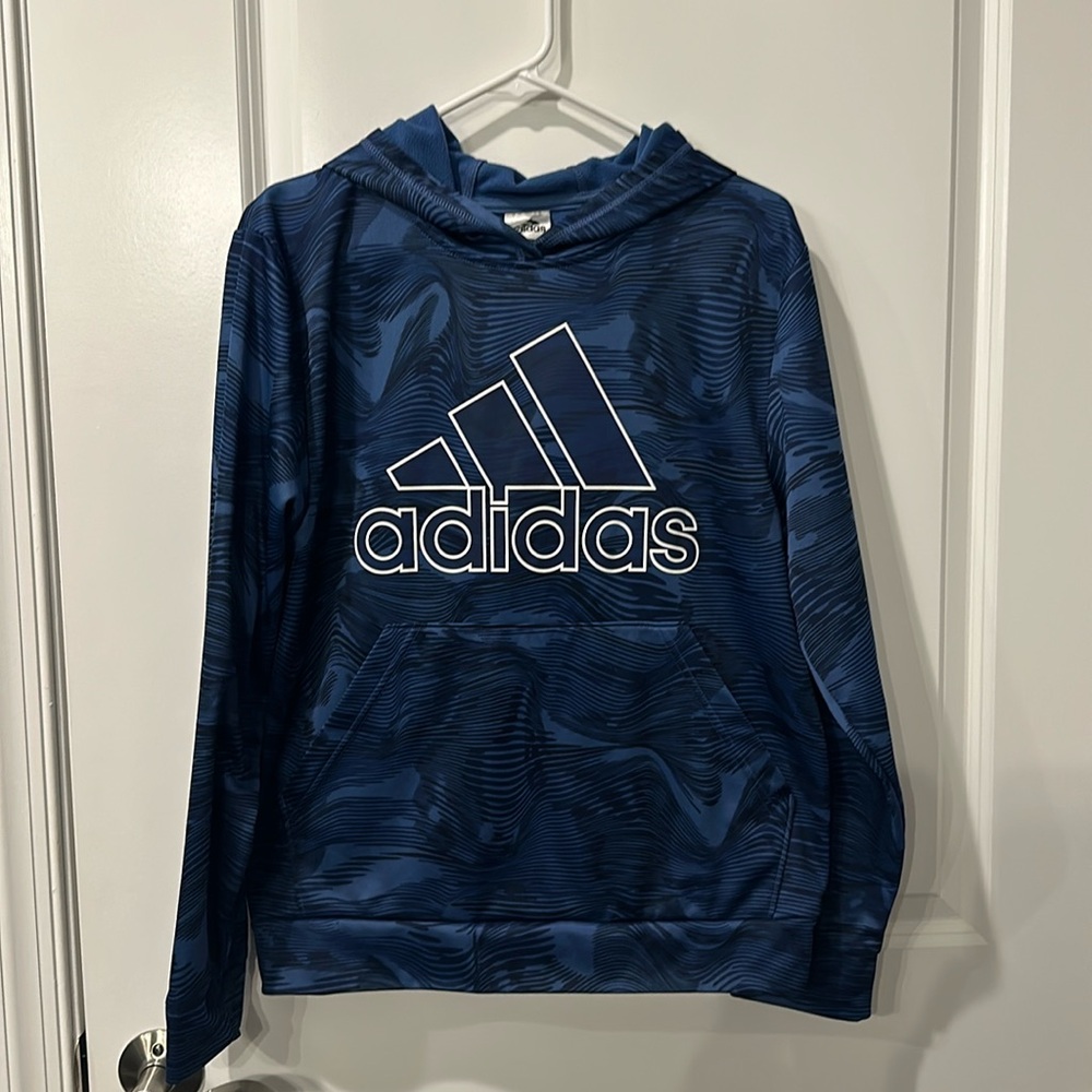 Adidas hoodie, youth XL or 18/20, navy